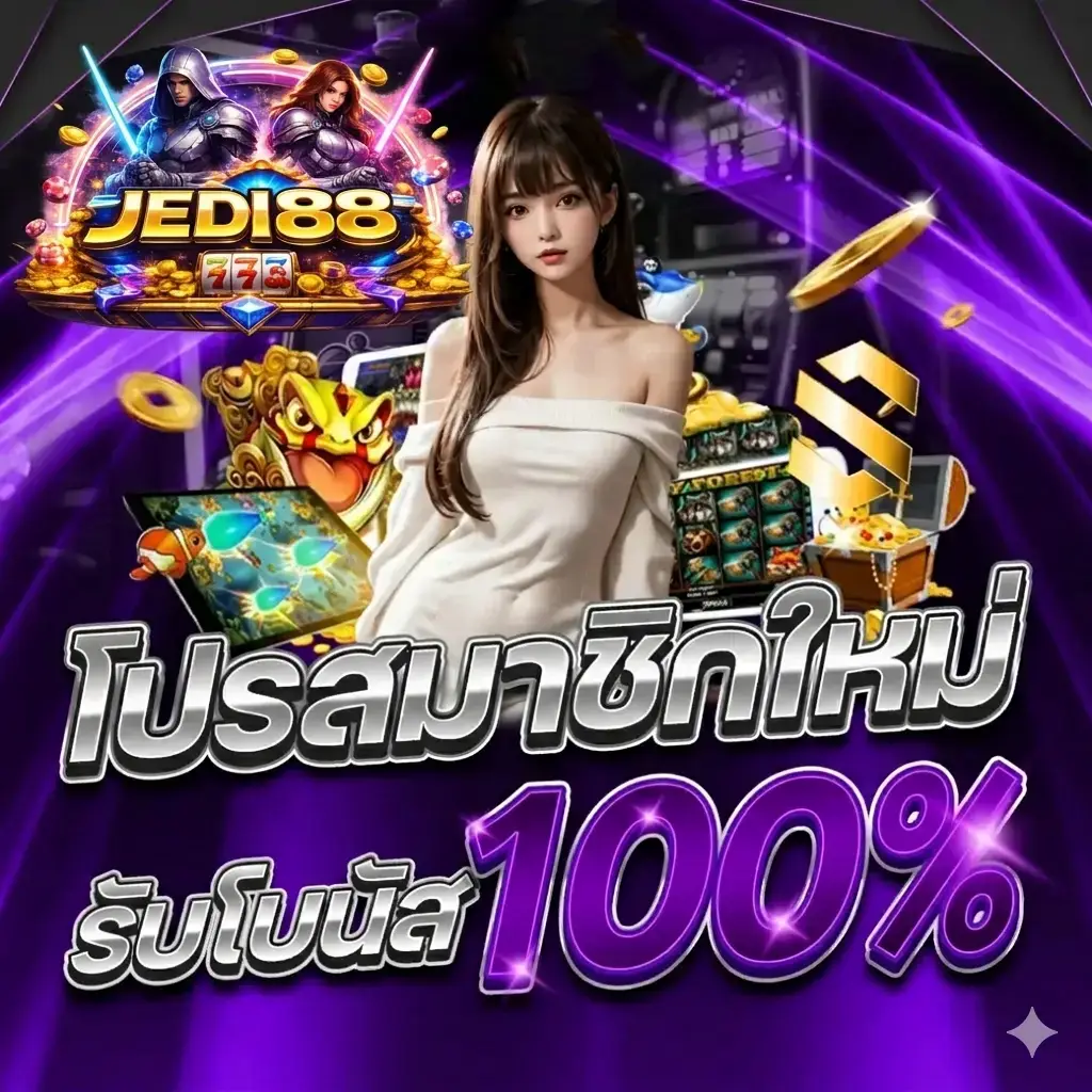 JEDI88 โปรสมาชิกใหม่รับโบนัส100%